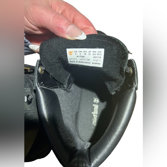 🔥LIKE NEW🔥 Timberland Women’s Jayne 6" Waterproof Black Suede Nubuck Sz 8 - Picture 10 of 14